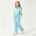 thumbnail image 2 of Gunia Kids Tween Girls Hoodie And Jogger Set 2 Piece Athletic Outfits Set Sweatsuits Tracksuit Fall Winter Clothes,Size 3-13 Years, 2 of 7