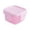 Pink, variant on Small Plastic Food Storage Containers with Lids,Lock Lunch Box Square Leakproof Container for Snack,Salad,Fruit Jam,Yogurt,BPA Free,Stackable Microwave/Dishwasher Safe,2.95''x2.95''x1.96''(Purple)