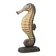 thumbnail image 4 of Figura de caballito de mar, estatua decorativa de caballito de mar, colección de regalos para el hogar de 6,7 pulgadas, arte moderno marrón, 4 of 9