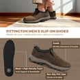 thumbnail image 6 of Fittington Mens Slip on Hiking Shoes Casual Outdoor Trainers Loafer, Mocha Color, 6 of 10