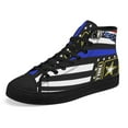 thumbnail image 6 of Military Police High Top Canvas Shoes Sneakers Black Size 9.5, 6 of 7