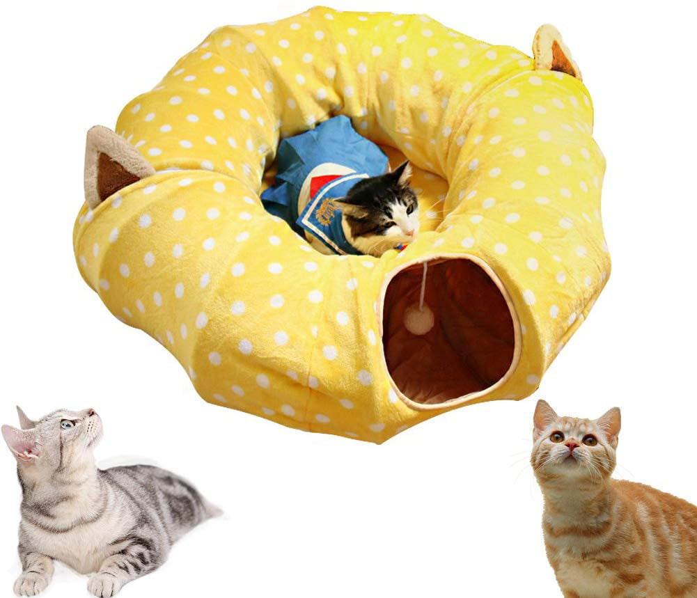 Cat Sleeping Bag Pet Tunnel Bed Kitten Litter Pad Removable Toy Cat Sofa 