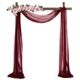 thumbnail image 1 of Wedding Arch Draping Fabric Wedding Arch Drapes Sheer Backdrop Curtain for Wedding Ceremony Party Ceiling Decor, 1 of 14