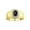 Black Star Sapphire, variant on Men's Rings Yellow Gold Plated Silver Classic Halo Of Diamonds 7X5MM Oval Gemstone Ring Amethyst February Birthstone Rings For Men Size 8