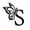 S, variante sur Enseigne de Lettre Monogramme Papillon en Métal Décoration Murale Initiale Personnalisée Art pour Maison Chambre Cadeau de Mariage Artisanat Élégant