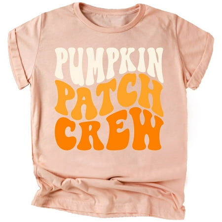 

Pumpkin Patch Crew Shirts and Bodysuits for Infant Baby and Toddler Girls and Boys Peach Shirt 2T