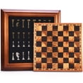 thumbnail image 1 of Juego de ajedrez AMEROUS de madera de 35 cm con piezas de metal y almacenamiento, 1 of 9