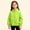 Green, variant on Fleece Jacket Girls Kids Stand Collar Solid Polar Fleece Zip Liner Jacket Toddler Girls Soft Warm Transitional Inner Coat
