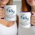 thumbnail image 3 of Customizaholic 45th Wedding Anniversary Personalized Couple Mug – Custom Names & Date Anniversary Coffee Mug Gift, 3 of 5