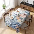 thumbnail image 3 of Thanksgiving Coastal Table Cloth Waterproof Tablecloths, Autumn Pumpkin Coral Blue Starfish Tablecloth Dining Table Cover for Kitchen Party Tabletop Outdoor, Rectangle Tablecloth 60x120 Inch, 3 of 9