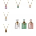thumbnail image 5 of K-KED Natural Quartz Crystal Essential Oil Perfume Bottle Healing Pendant Necklace Gem-10pcs-Amethyst Quartz, 5 of 9