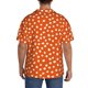 thumbnail image 3 of Fotbe Dots On Orange Background Camisa Estampada de Manga Corta para Hombre, Casual de Verano, Estilo Playero, Sin Arrugas-3X-Large, 3 of 5