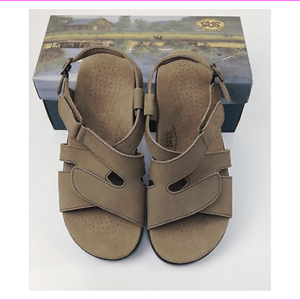 $153.00 SAS SAN ANTONIO SHOEMAKERS COMFORT SHOES SANDALS HUGGY TAUPE SIZE  12.5 M - Walmart.com