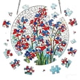 thumbnail image 5 of Acrylic Jigsaw Puzzle Suncatcher-Stress Relief Jigsaw Puzzle, Window Suncatcher Acrylic Puzzle, DIY Suncatcher Kits for Adults, Home Decor Gift for Women, Mom, Friends（7.4in） 4th of July Vermilion, 5 of 9
