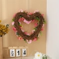 thumbnail image 6 of Valentine's Day Heart Wreath Decoration, Wedding Proposal Party Decoration, Simulated Pink Rose and Hydrangea Wreath, Scene Decoration, 6 of 9