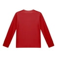 thumbnail image 5 of hengsof Children's Long-Sleeved Shirt Solid Color Top T-Shirt Casual Pocket Crew Neck T-Shirt, 5 of 8
