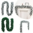 thumbnail image 2 of SharkTRUE Christmas Garland,Artificial Snow Flocked Christmas Decorations Christmas Decor Garland Realistic DIY-Friendly Flexible PVC Garland,Outdoor Holiday Winter Decorations, 2 of 9