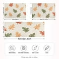 thumbnail image 2 of Yayeee Pillowcase Standard Size Set of 2 Satin Wrinkle Resistant Pillow Case, Green Autumn Leaves, 2 of 7