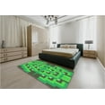 thumbnail image 5 of Ahgly Company Machine Washable Indoor Rectangle Transitional Forest Green Area Rugs, 7' x 9', 5 of 7