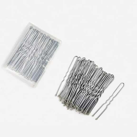 U Shaped Hair Pins Pins Bun Hair Pins,Wedding Bridal Silver Hair Pins (Silver-60Pcs)