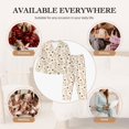 thumbnail image 7 of Lsque Milk Tea Pattern Long Sleeve Pajama Set for Women - Soft 2-Piece Sleepwear and Loungewear Set with Pockets, Comfy Nightwear-Medium, 7 of 7
