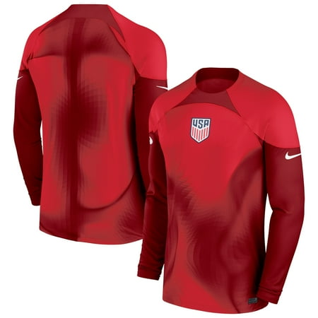 Men's Nike Maroon USMNT 2022/23 Replica Long Sleeve Goalkeeper Jersey