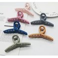 thumbnail image 1 of Pinzas de garra de pelo grande, sin deslizamiento, gran mandíbula mate, pinza de garras de mariposa, pinza de pelo fuerte, accesorios compatibles con 6 piezas para mujer Afortunado Sencillez, 1 of 3