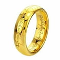 thumbnail image 1 of Men's Titanium ring gold Silver gold ring, 1 of 5