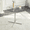 36" Silver Bar Table, variant on Hi loPres 36" Modern Round Glass Bar Table, Tempered Glass High Counter Table with Sturdy Gold Chrome Pedestal Base for Kitchen, Breakfast Nook
