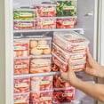 thumbnail image 1 of 700/900/1000/1400ML Refrigerator Storage Box with Lid Clear Large Capacity Microwave Oven Safe Vegetables Fruits Fridge Organizer Food Container, 1 of 7