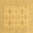 thumbnail image 1 of Ahgly Company Indoor Square Abstract Brown Modern Area Rugs, 7' Square, 1 of 4