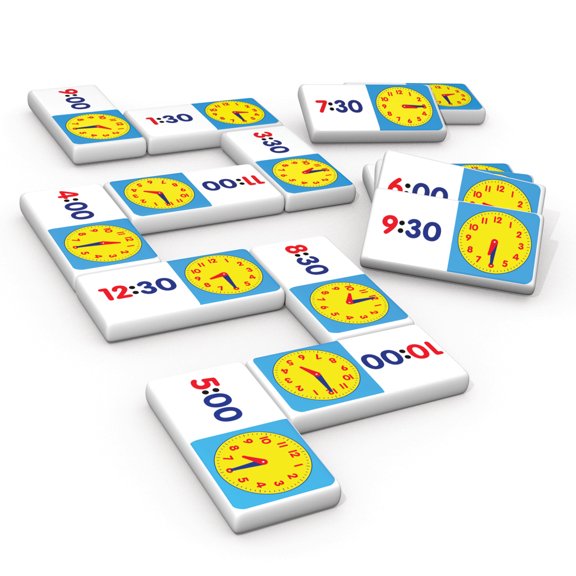 Junior Learning - Time Dominoes Match & Learn Educational Learning Game