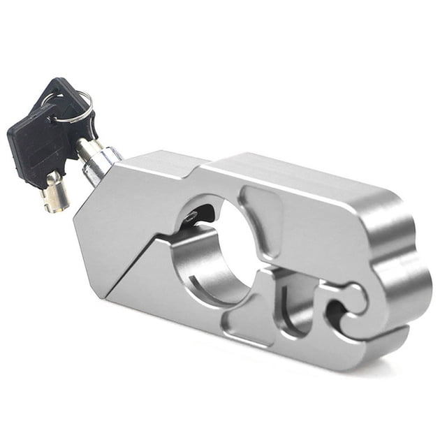 Sonducket Bloqueo de manillar, casillero de freno, aleación de aluminio, duradero, fácil de instalar, suministros universales para Bicicletas eléctricas Plata