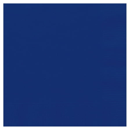 6.5" x 6.5" Disposable Deep Navy Paper Napkins, 24 Count, by Way To Celebrate