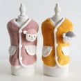 thumbnail image 5 of Cute XS-XL Warm Sheep Pattern for Small, Medium Dog Soft Dog Supplies Pet Winter Coat Puppy Vest Cat Costume YELLOW XS, 5 of 8