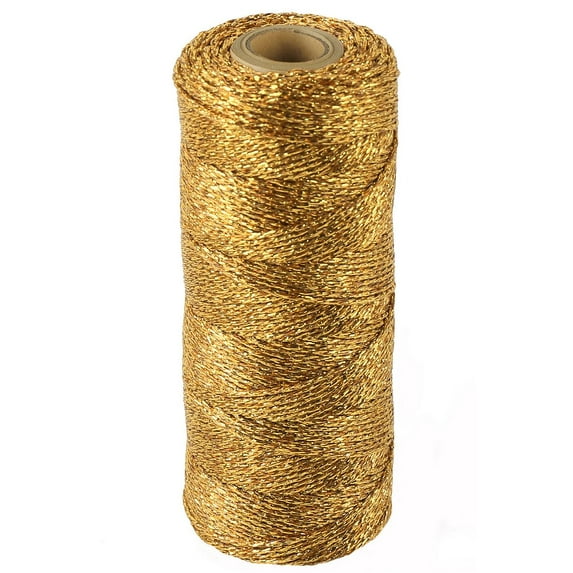 WRAPAHOLIC 300 Feet Natural Jute Twine, Arts and Crafts Jute Rope, Gold Packing String for Gifts, DIY Crafts, Festive Decoration, Bundling and Gardening