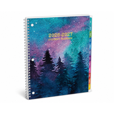 Student Planner 2026-2027 Weekly & Monthly Academic Year Planner Calendar Jul 2026 - Jun 2027 8.5 x 10.5 School Planner with Stickers Flexible Cover Pocket and Laminated Tabs