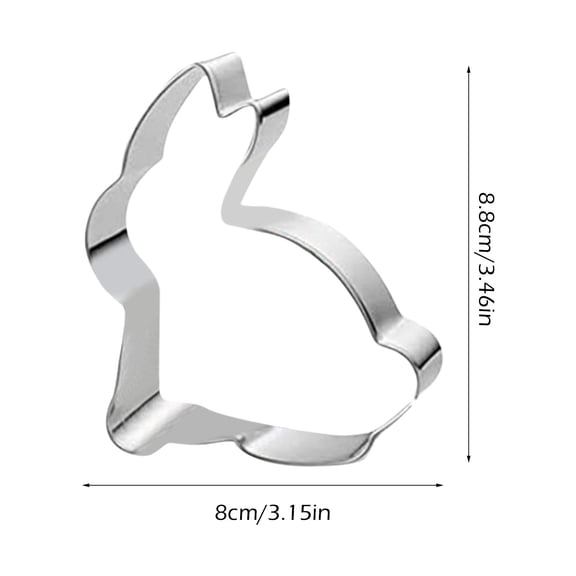 Cookie Cutter Cookie Cutter Set 5 Pices Easter Bunny Cookie Cutter Stainless Steel Cookie Cutter Shapes Egg Carrot Bunny Chick Bunny Face Holiday Themed Cutter