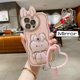 thumbnail image 2 of Funda de teléfono coreana con soporte de espejo de conejo en 3D para iphone 14, 13, 11, 12 Pro, Max Plus + Fivean unisex, 2 of 2