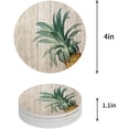 thumbnail image 1 of FMSHPON Pineapple on a Wooden Board Set of 8 Round Coaster for Drinks, Absorbent Ceramic Stone Coasters Cup Mat with Cork Base for Home Kitchen Room Coffee Table Bar Decor, 1 of 6