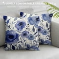 thumbnail image 3 of Nawypu  Watercolor Floral Leaves Abstract Plant Print Throw Pillows Modern Art Decoration Square Cushion Case Family Sofa Living Room Outdoor Decor Pillow Case (Purple), 3 of 5