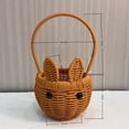 thumbnail image 3 of JASKFLY Handmade Woven Iron Frame Flower Basket(Rabbit Flower Basket)– Unique Decorative Wicker Basket for Floral Arrangements or Gifts, 3 of 4
