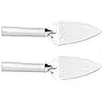 Rada Cutlery Serrated Pie Server, Silver Handle, Pack of 2