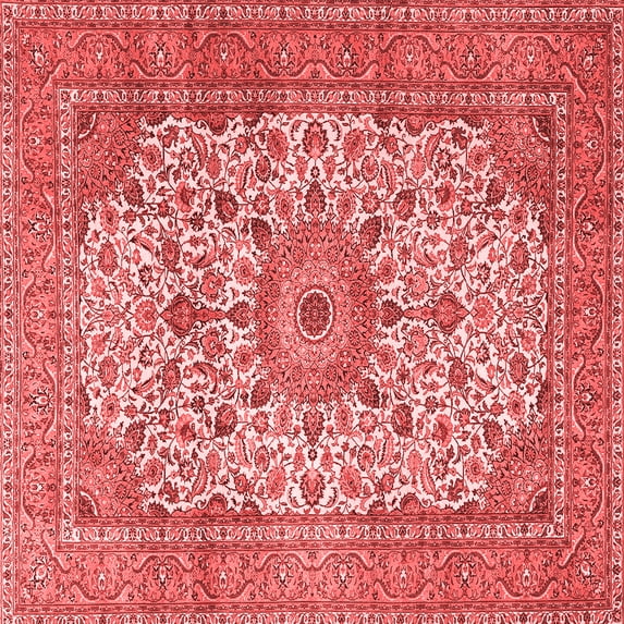 Ahgly Company Indoor Square Persian Red Traditional Area Rugs, 4' Square