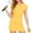 Yellow, variant on Abomasnow Womens 2-in-1 Ruffle Sleeve Golf Tennis Dress with Built-in Shorts Lightweight A-Line Workout Exercise Athletic Mini Dresses