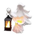 thumbnail image 4 of Estatua de fantasma para interior y exterior, fantasma espeluznante, inframundo, escultura de Halloween, decoración , accesorio par blanco BLESIY Estatua del fantasma de Halloween, 4 of 7
