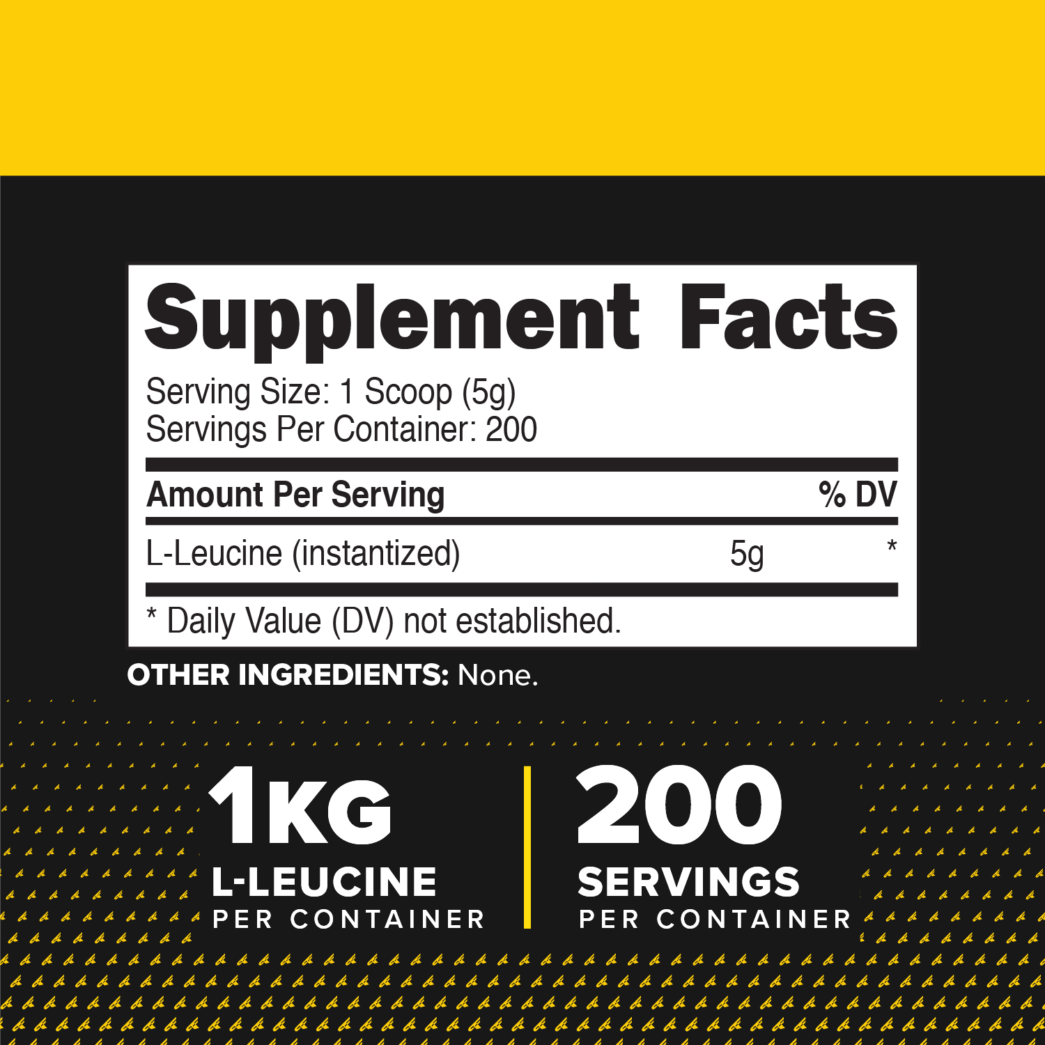 PrimaForce L-Leucine Powder, 1 KG - Non-GMO, Gluten-Free, and Vegan Supplement