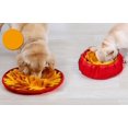 thumbnail image 4 of Estera para olfatear mascotas, manta de rompecabezas de comida lenta, tazón de prevención de fugas, estera para olfatear antiasfixia, color amarillo, 4 of 5