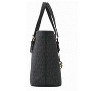 Michael Kors Michael Kors XS Carry All Jet Set Travel Womens Tote (BLACK SIG/GOLD)