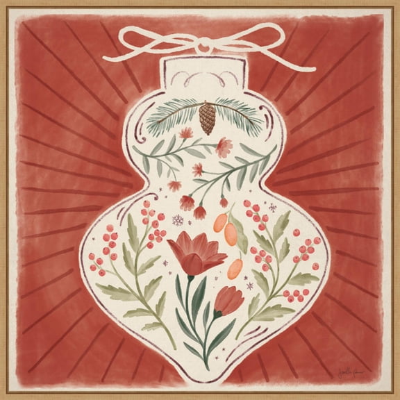 Amanti Art Winter Blooms VII Framed Canvas Wall Art Print